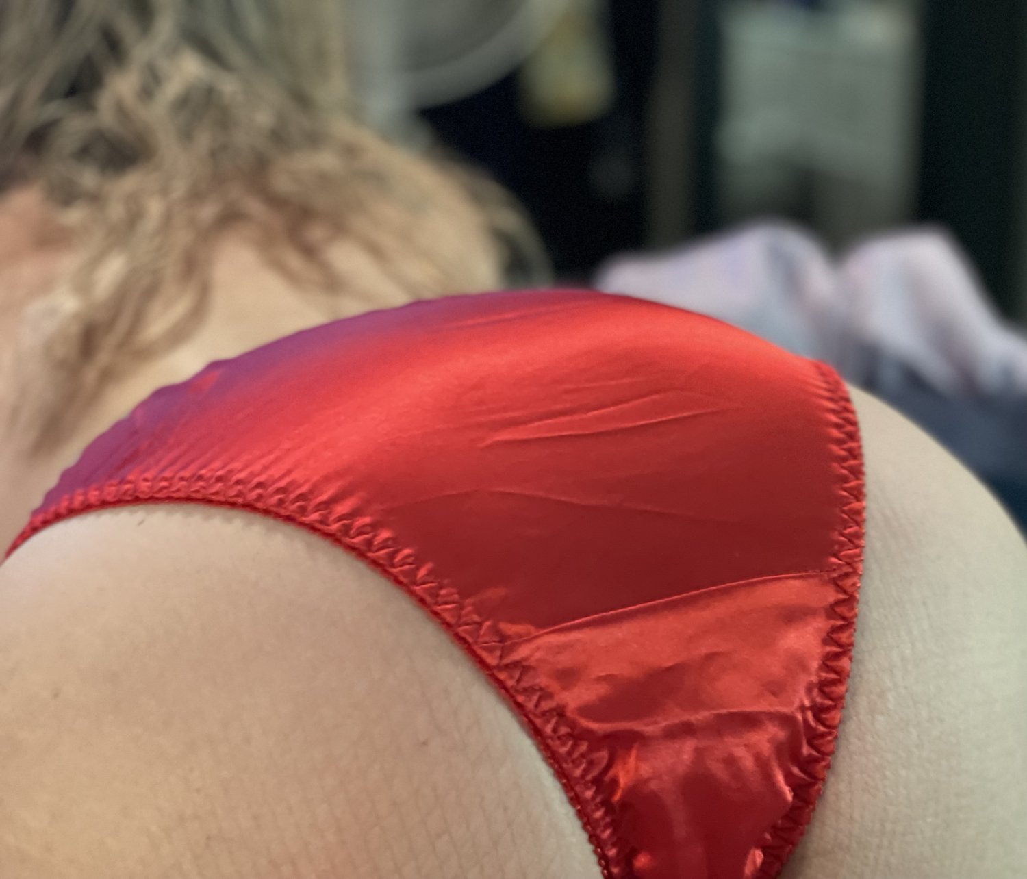 Do you like My Wife Kerry-Lynn in her Red Silk Panties? #IpolABf3